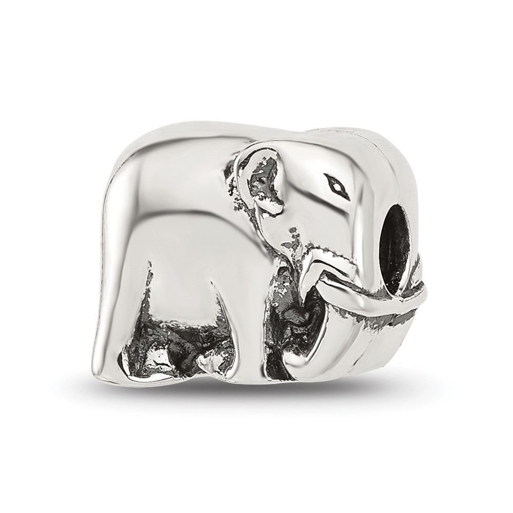 925 Sterling Silver Reflections Elephant Charm Clip Bracelet Necklace Charm Bead